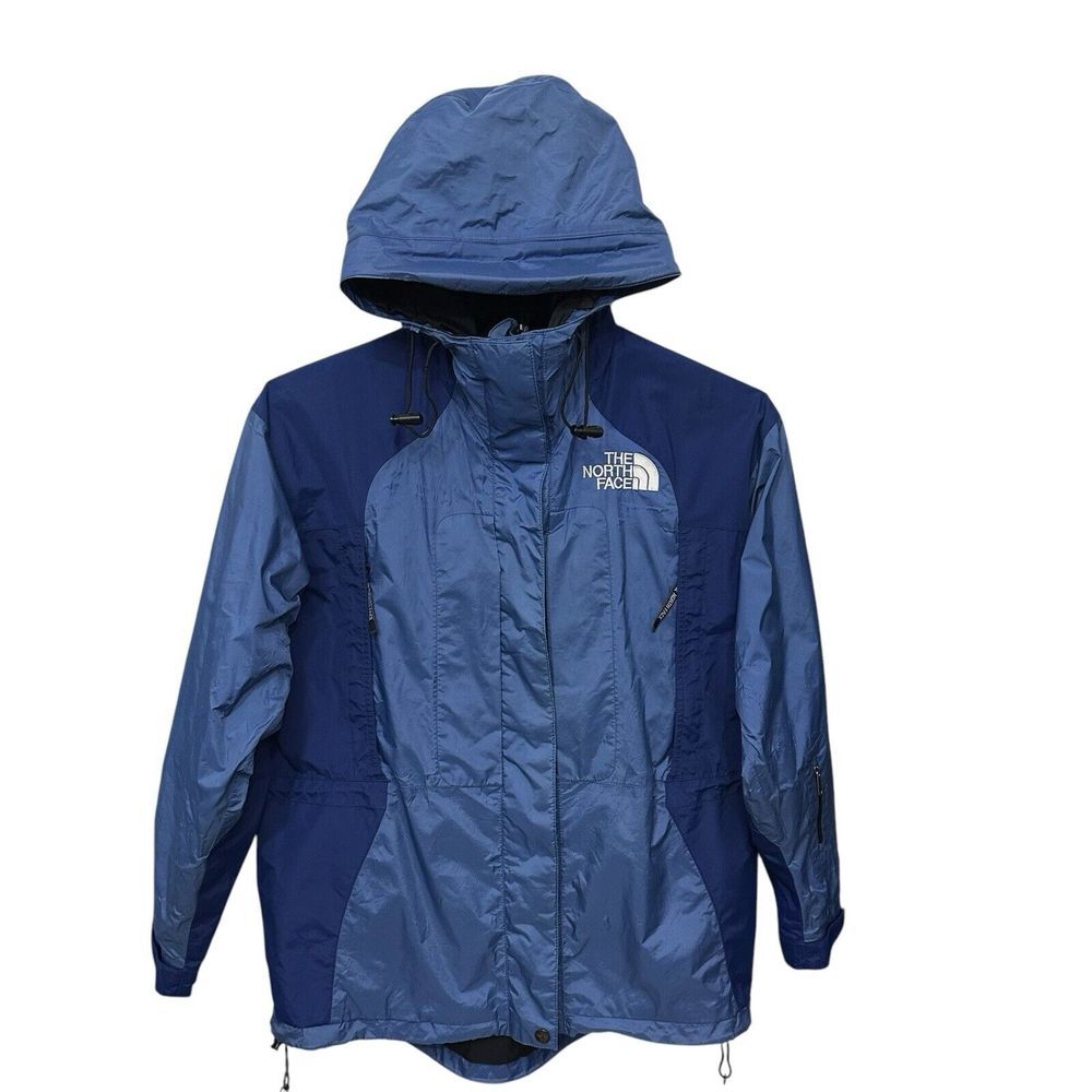 Vintage THE NORTH FACE Gortex Full Zip Rain Jacket 90s TNF Women Sz S Shell Only